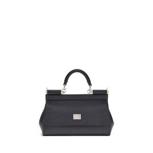 Dolce & Gabbana Black Calf Leather Bos Taurus Shoulder Women's Bag